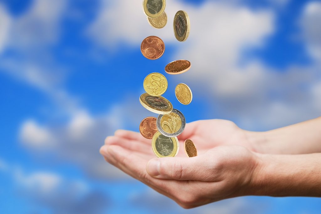 o sustento vem diretamente dos céus