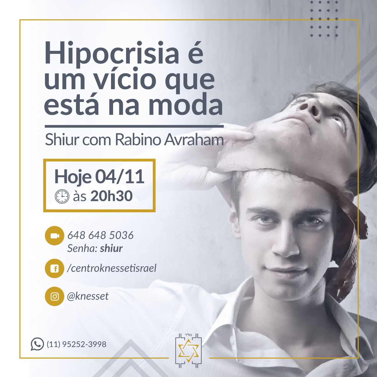 A hipocrisia é um vicio que está na moda
